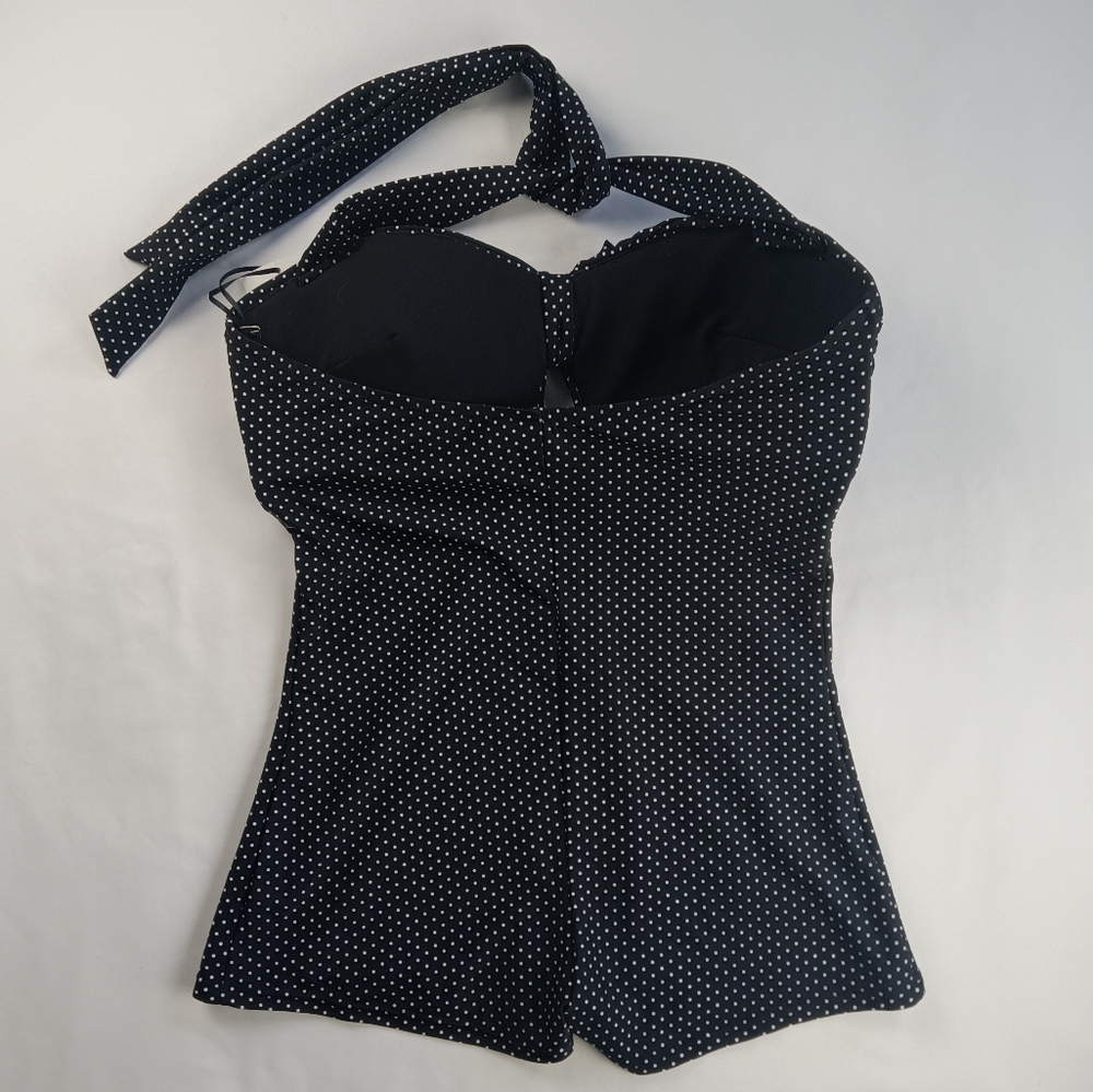 NWT Unique Vintage XL 50'S GARBO Swimsuit  Slimming Flattering Flirty Fab 50's - Picture 10 of 16